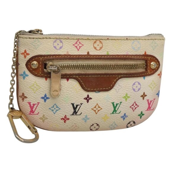 LOUIS VUITTON Monogram Multicolor Pochette MM Pouch White - Picture 1 of 15